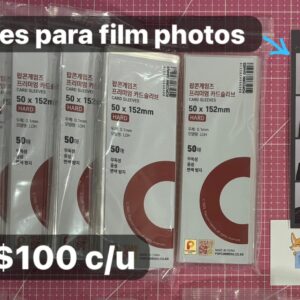 Sleeves Popcorn HARD 50 x 152 mm. (para film photos / fotos photoism)