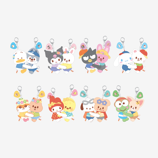 HUG PLUSH KEYRING - SKZOO X SANRIO CHARACTERS (16 versiones)