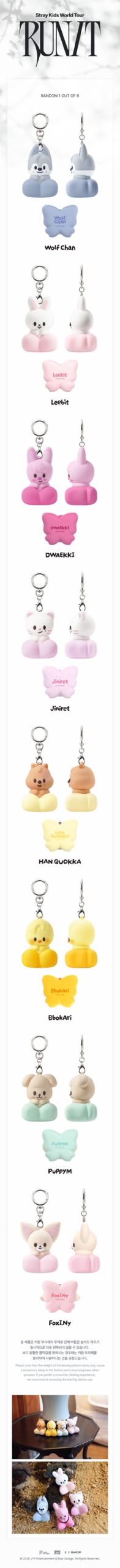 SKZOO SECRET CLICKER KEYRING - RUN IT (Random 1/8 versiones) - Image 3